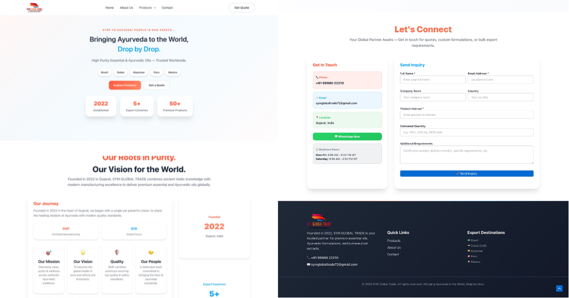 Import Export Website