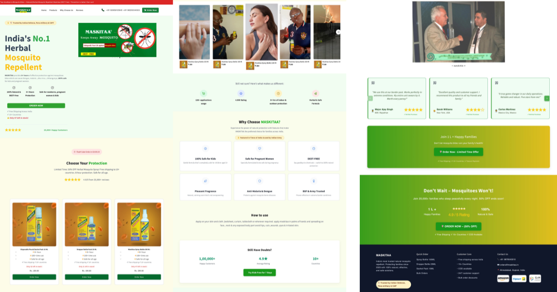 Herbal Product Ecom Site